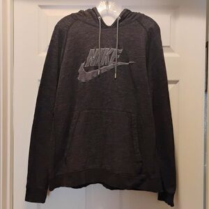 Nike Sportswear Legacy Pullover Hoodie Black Heather 863668-032 Size XL